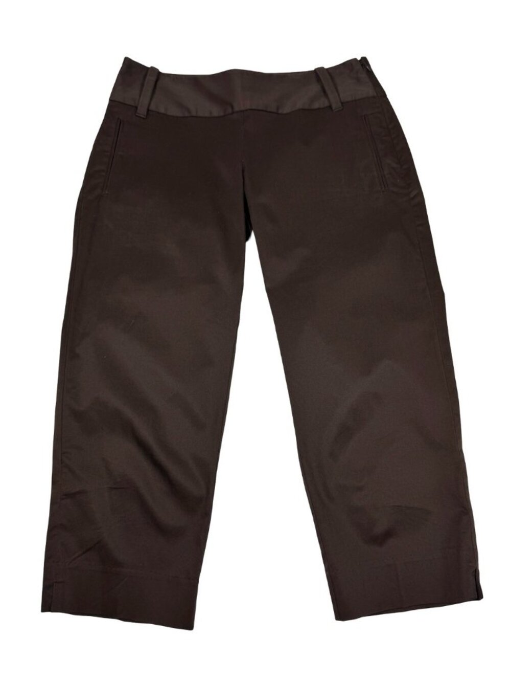 Banana Republic Chocolate Brown Stretch Capri Pants Size 0